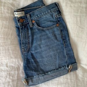 Madewell denim cutoff shorts